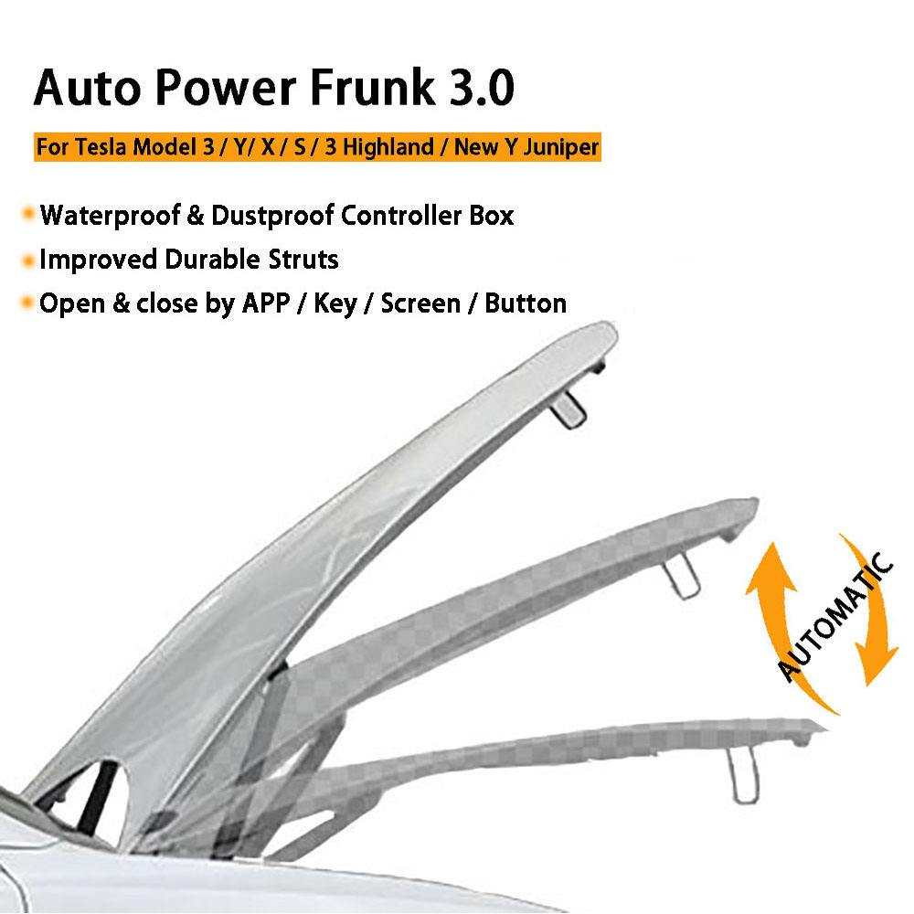 Gen2 Auto Power Frunk for Tesl - огляд і ціна Heavy Equipment Lift